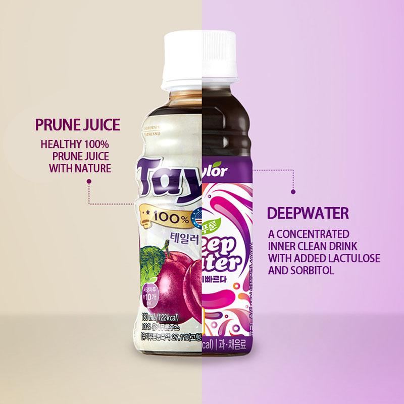 [Taylor] Prune Deep Water 180ml 1 Bottles Highly Concentrated Fruit Juice Plum Juice