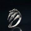 Vintage Animals Dragon Claw Ring for Men Women Punk Hip Hop Opening Adjustable Fashion Personality Gothic Rings Jewelry Gift