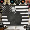 1 Stück Drake Hip Hop Fan Flagge Wandteppich Polyester 2D Wanddekor Schwarz Weiß Amerikanische Flagge Kunst Schlafzimmer Wohnzimmer Studentenwohnheim Wand Hangi