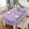 Embroidered Oval Tablecloth Anti-Scald Table Mat Printed Tablecloth  Wedding Dining Room