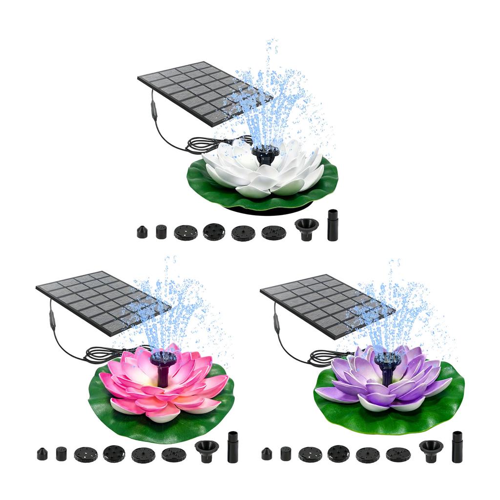 Elegant Sun Energy Flower Water Display For Backyard Improve Constructed From PET Layer And Single Crystal Silicon
