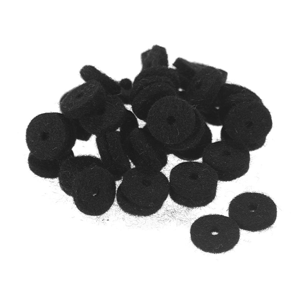 50pcs Guitar Strap Felt Button Washers Locks Blocks Guitar Parts Accessories