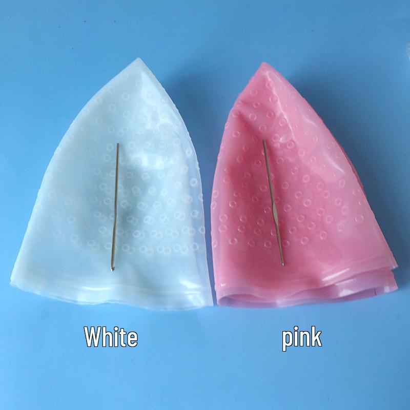 Unisex Silicone Highlighting Cap with Needle - Stretchable & Durable for Hair Dye