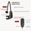 UHF Wireless Instruments Microphone Clip on Wireless Receiver and Transmitter Musical Instrument Microphone for Flute Clarinet