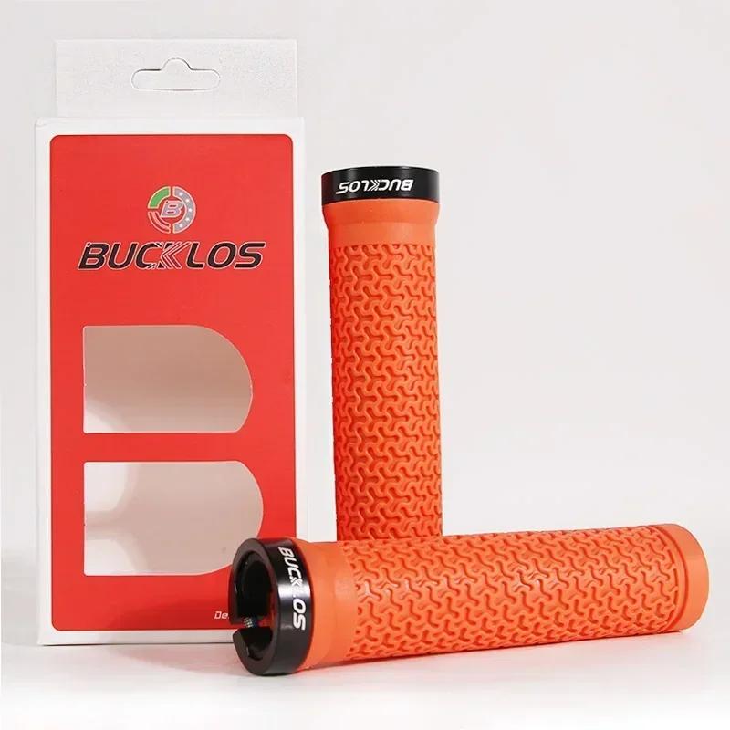 Bucklos Bicycle Grips Integrated Rubber Anti-Slip Mtb Handlebar Cover Lock On Mountain Bike Handle Bar Cuffs Bmx Cycling Parts