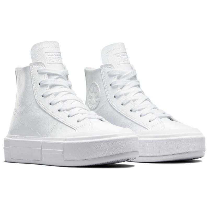 Converse Chuck Taylor All Star Cruise Leather Comfortable and Versatile Abrasion Breathable High Top Espadrilles Unisex White