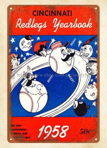

garden reproductions Yearbook baseball club metal tin signAluminum 20x30cm（7.8x11.8inch）