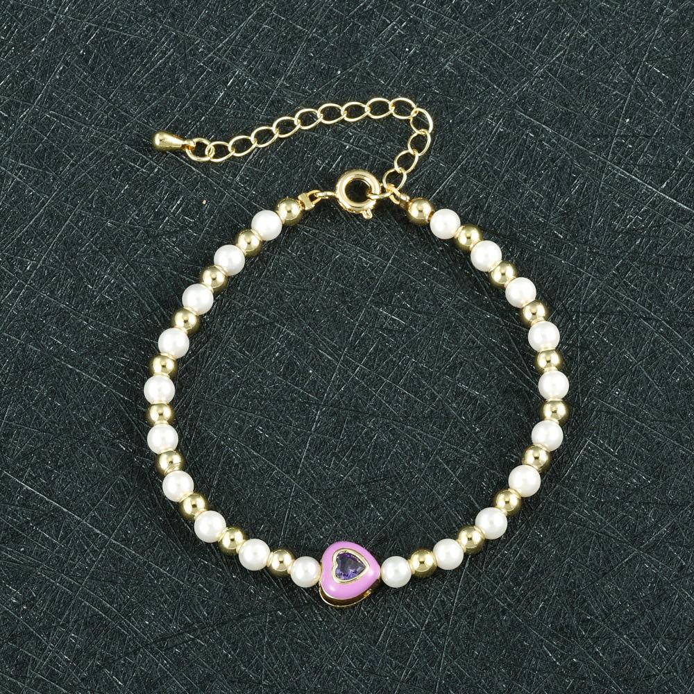Sweetheart Pearl Bead Bracelet - Fashionable Light Luxury Versatile Shell Jewelry