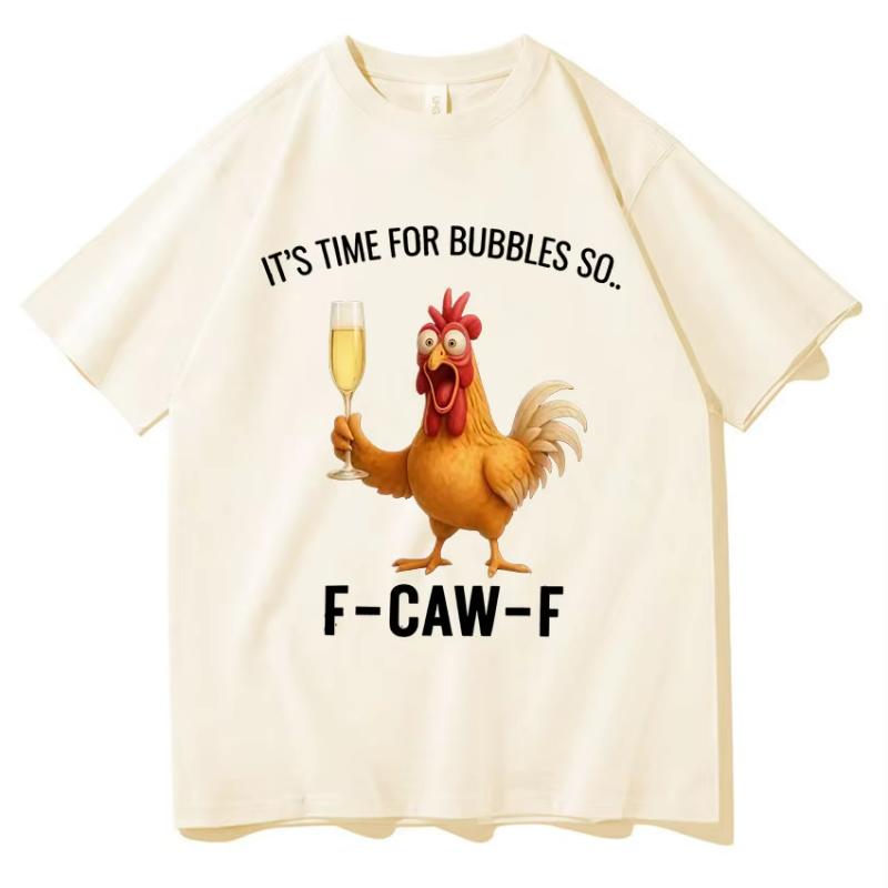 Tide Tee Funny F-Caw-F Beer TShirt Meme Men's Summer Casual T-shirt Oversized High Quality Fashion Graphics Short Sleeve