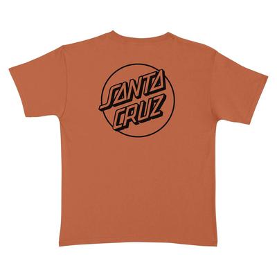 Maglietta Santa Cruz Skateboards Opus Dot Arancio Texas/Nero
