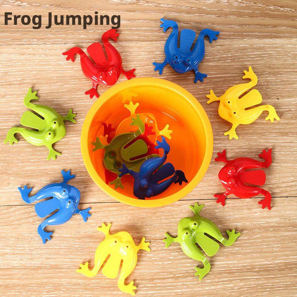 Jumping Frog Toys Mixed Color Bounce Fidget Toys Antistress Relieve Novelty Family Game Children Party Toys
