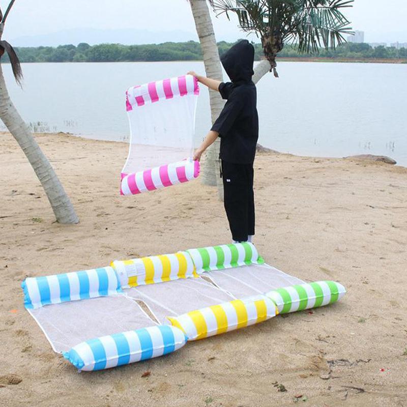 Hamaca Flotante para Agua Sillón Inflable para Piscina para Adultos Vacaciones de Verano Lago y Playa Relajación Asiento Cama Flotante