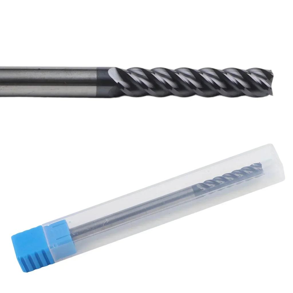 1 Stück 5x5Dx100 Extra Langer Schaft 100mm Schaftfräser CNC Fräser Werkzeug 4 Schneiden 5MM Für Elektrowerkzeug Zubehör