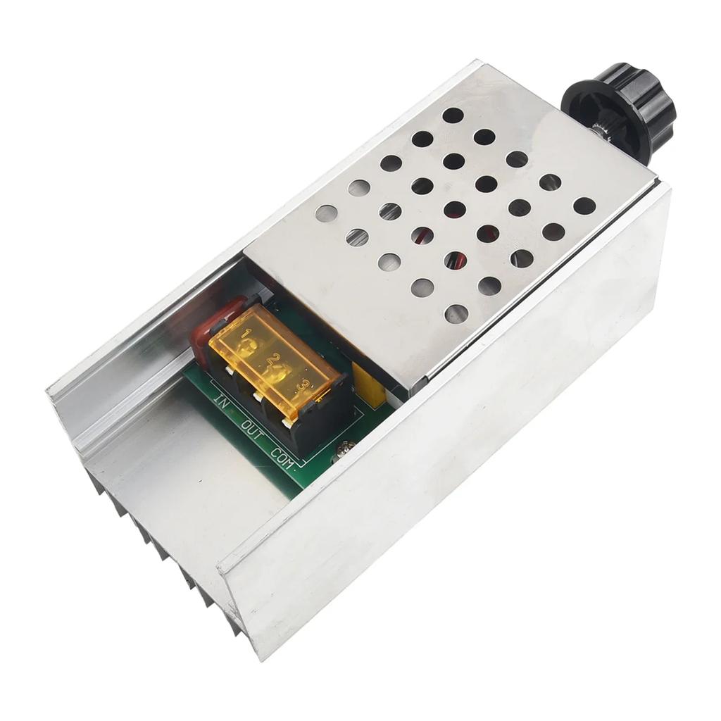 High Power 6000W SCR Voltage Regulator for AC Resistive Loads with 1.6mm FR4 Circuit Board and Safety Enclosure