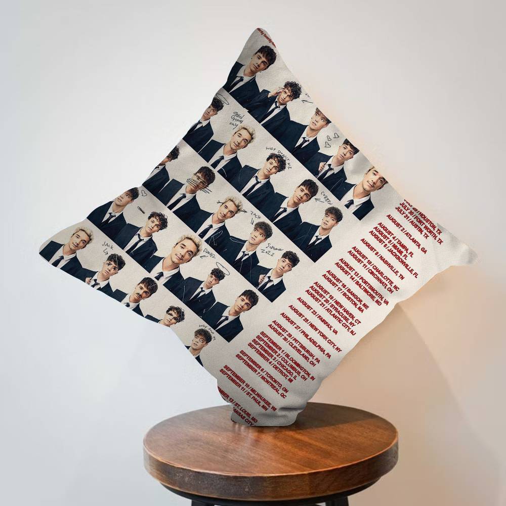 American Pop Boy Band Why Dont We Personalized Pillow Cover Kids Bedroom Wild Party Decor Pillowcase Kid Birthday Shower Gift