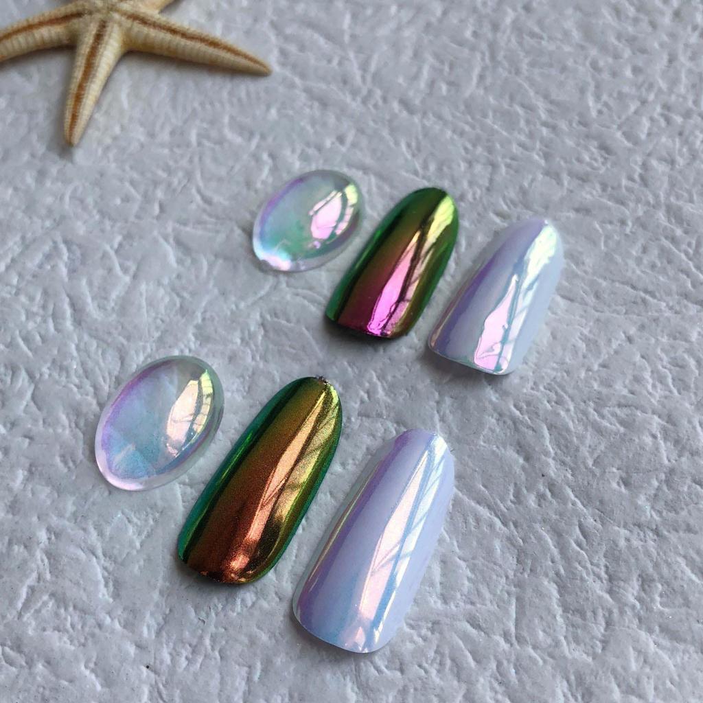 Super Bright Moonlight Pink Nail Mirror Powder – Aurora Glitter Nail Art Decoration