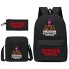 Stranger Things Schülerrucksack+Brotdose+Federmäppchen Dreiteiliges Set KTB