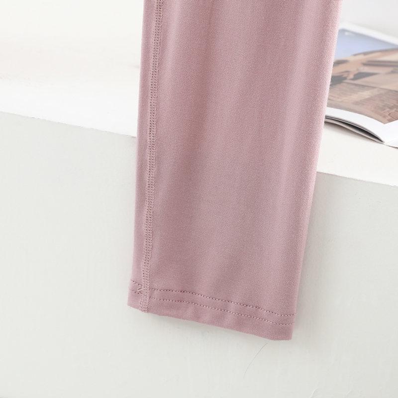 Modal Women's High-Waisted Slimming Leggings, Plus Size, Spring/Autumn Tapered Pants