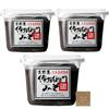 Denshoemon Miso 450g X 3 Three-Year Aged Red Miso Made from Domestic Soybeans Sun-Dried Salt Natural Brewing Aichi Prefecture with Seal