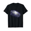 Milky Way Universe T Shirt Black S Vintage Washed Stylish Fashion Stretched Slightly Streetwear Top For Everyday Wear Casual