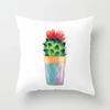 Office Chair Cushion Cover Creative Cartoon Cactus Print Pillow Cover Fashionable Luxury Home Decoration