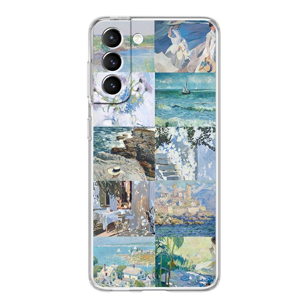 Claude Monet Art Phone Case For Samsung Galaxy S24 S23 S22 S20 Ultra S21 FE 5G S10 S9 Plus S10E S8 Soft Silicone Clear Cover