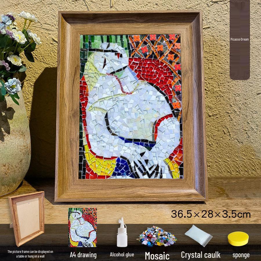 

Handmade DIY Mosaic Art Kit: World Famous Paintings with A4 Hanging Frames