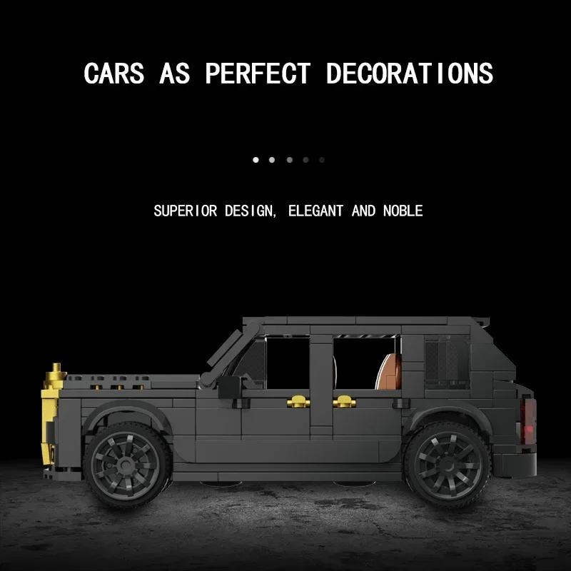 Non-Toxic 409Pcs Luxury Sedan Building Blocks Suv Car Model Vehicle Bricks Creative Desktop Ornaments Display Kids Diy Toys Holiday Gifts