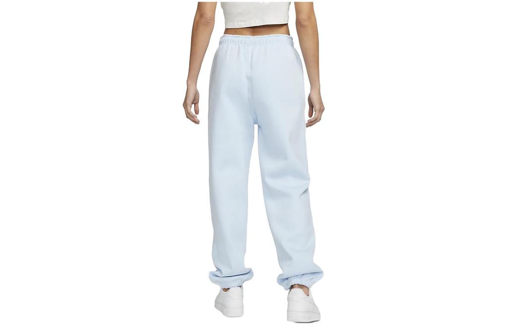 Nike Knitted Sweatpants Women's Sky Blue Moderate Cuffed Pants CW5565-441
