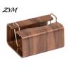 Sturdy Storage Box Wooden Tissue Holder, Rectangular Decorative Paper Napkin Dispenser, Compact Dispenser Organizer, for Office Desk Home Decor