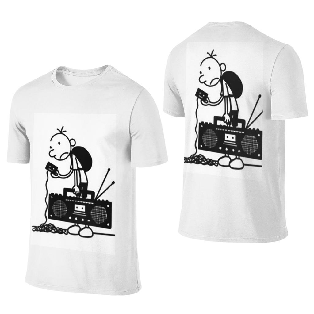100% Baumwolle Diary of a Wimpy Kid Old School T-Shirt Unisex Doppelseitiges T-Shirt Unisex Rundhalsausschnitt Sommerhemden Oberteile S6XL