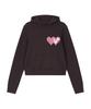 Double Heart Hoodie [Deep Brown]