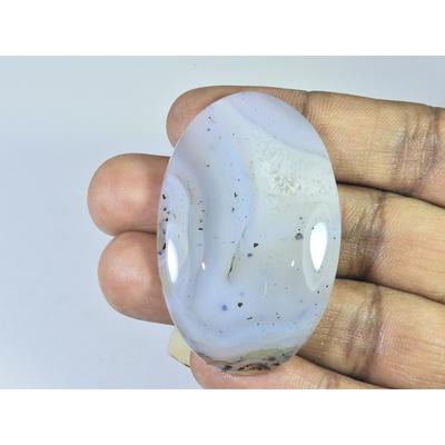 33X53X06MM Natural Montana Agate Oval Shape Cabochon Loose Gemstone 92Cts. B-299