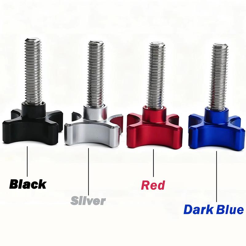 304 Roestvrij Staal Draad Aluminiumlegering Ster Sterrenpruim Bakeliet Handvastdraaien Duimschroef M6 M8 Knop Aandraaischroefbout L:10-60 mm
