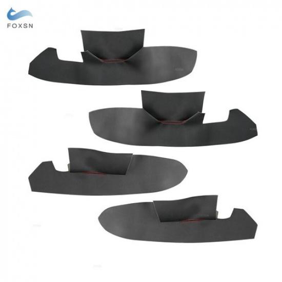 4*For Chevrolet Epica 2007-13 Door Panel Armrest QUALITY Black Leather+Red Cover