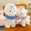 Niedliche Lamm-Puppe Plüschtier Mädchenpuppe schläft mit weicher Puppe Drücken Stoffpuppe Rock Geburtstagsgeschenk