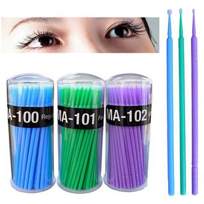 100 pezzi piccoli applicatori monouso per extension ciglia micro brush mascara