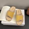 Korean personality irregular thick bottom one-word drag women's summer new fashion outer wear light open-toed muffin cool slippers