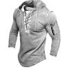 Vintage mikina s kapucí, jednobarevná, kapsa na zip, sportovní mikina