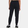 Under Armour Solid Color Drawstring Joggers With Fleece Lining Women Bottoms Black 1379443-001