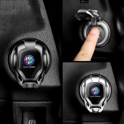 Ochranný kryt tlačítka Start/Stop zapalování motoru auta Pro Stelvio Brera Giulia 166 156 159 147 155 Mito GT Giulietta