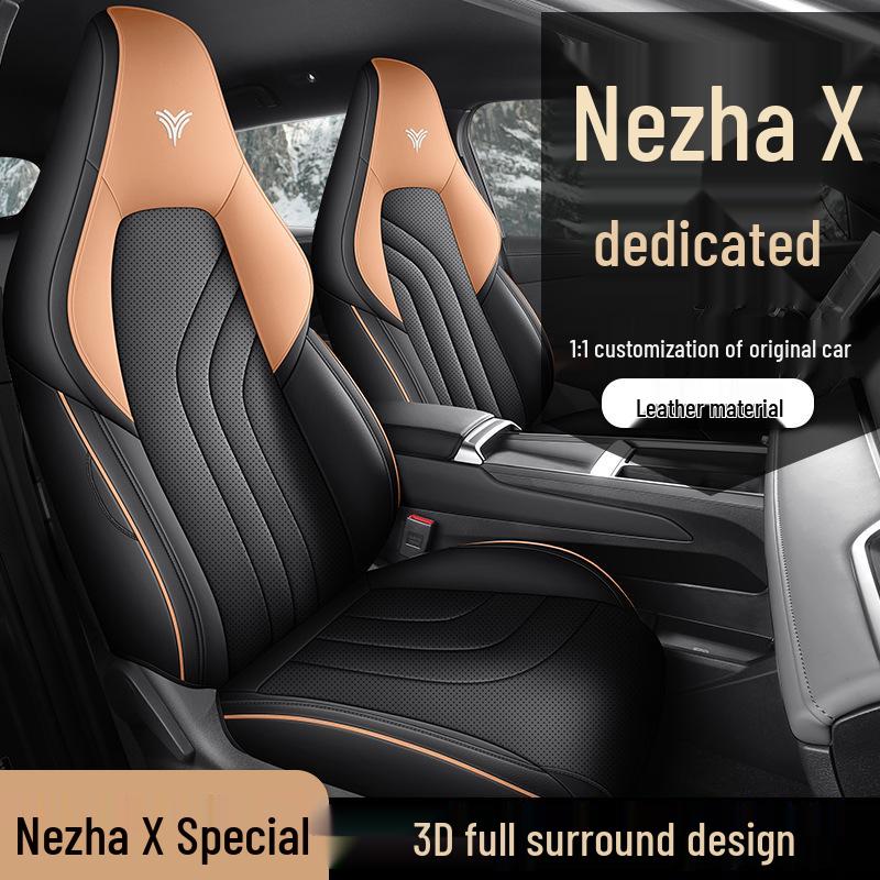 Neta X Full Leather Car Seat Cushion Cover - All-Season, Universal Fit