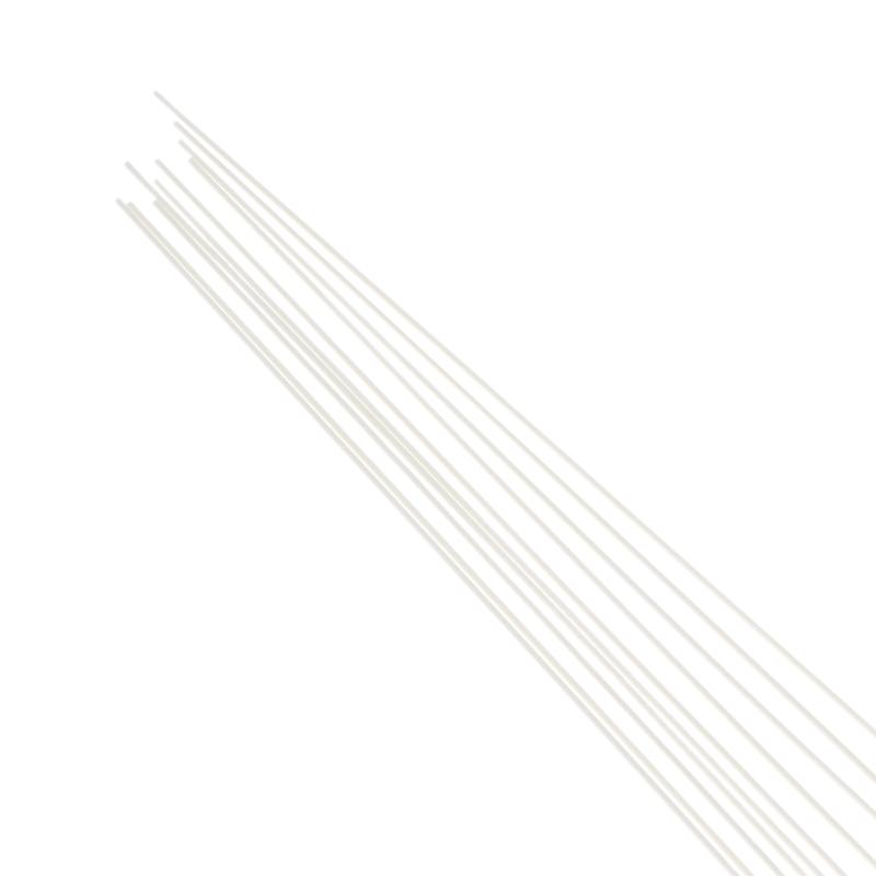 ABS Model Making Rods 50Pcs 05 08 1 15 2 25MM Solid Plastic Tubes Bars For Creative Craft Hobby Projects Assembly