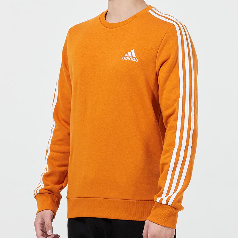 adidas Sweatshirts Men's Orange Crew Neck Thickened Regular H12168