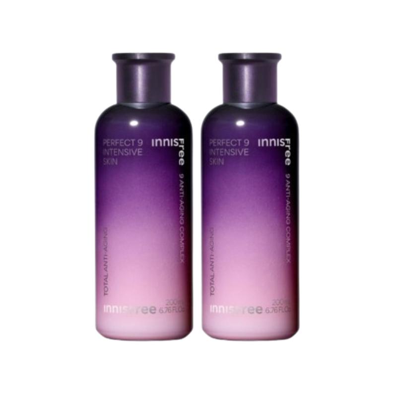 Innisfree Perfect 9 Intensive Skin 200ml | Anti-Aging Toner for Wrinkles, Elasticity & Dryness | Korean Skincare for Mature & Sensitive Skin