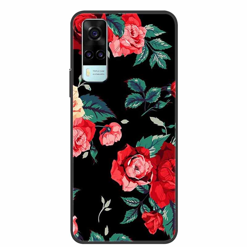 For vivo Y31 2021 Case Shockproof Soft silicone TPU Back Cover For Vivo Y53S 4G Y31 2021 Y 31 Case V2036 Phone Case Cute Cartoon