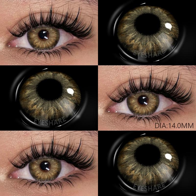 

AMARA Кольорові контактні лінзи для очей Сірі кольорові лінзи Сині лінзи Зелені зіниці Барвисті фіолетові лінзи