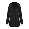 Winter Abnehmbare Winddichte Warme Wanderjacke Damen Lässiger Wasserdichter Shell-Mantel Baumwolljacke