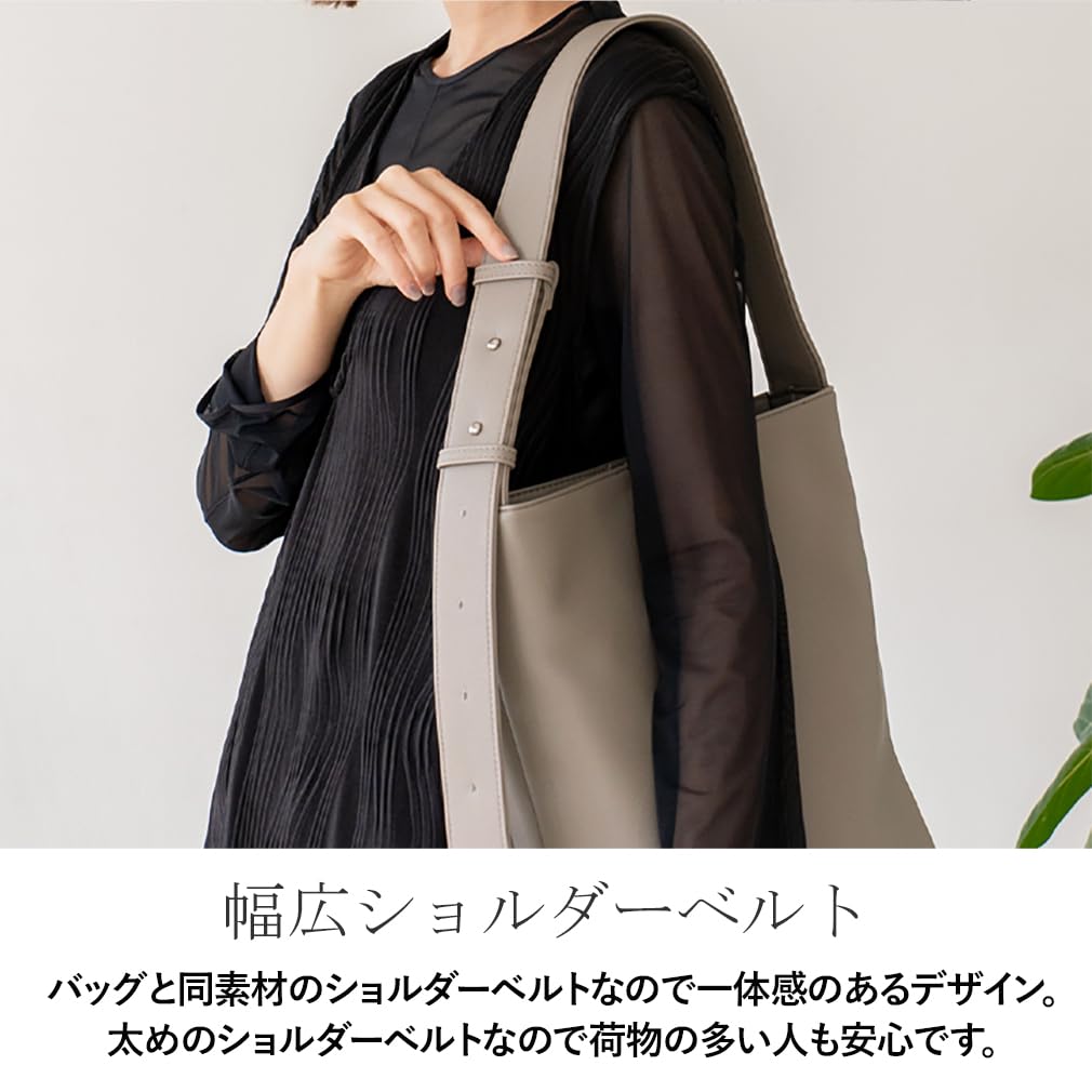 VITAFELICE Women's Belt Handle One-Shoulder Bag Inb-10086z (Light Gray)