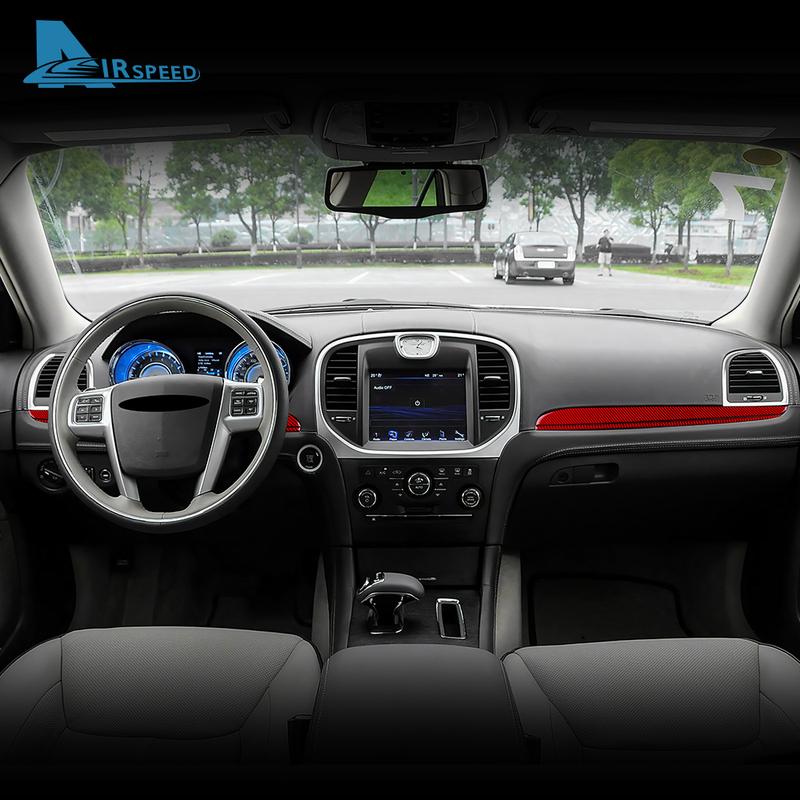 Echter Weicher Karbonfaser-Aufkleber für Chrysler 300 300C 2011 2012 2013 2014 Links- und Rechtslenker Auto Fahrer Beifahrer Beifahrersitz Verkleidungszubehör